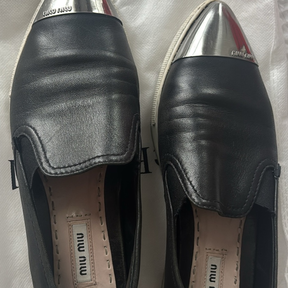MIU MIU SLIP ONS